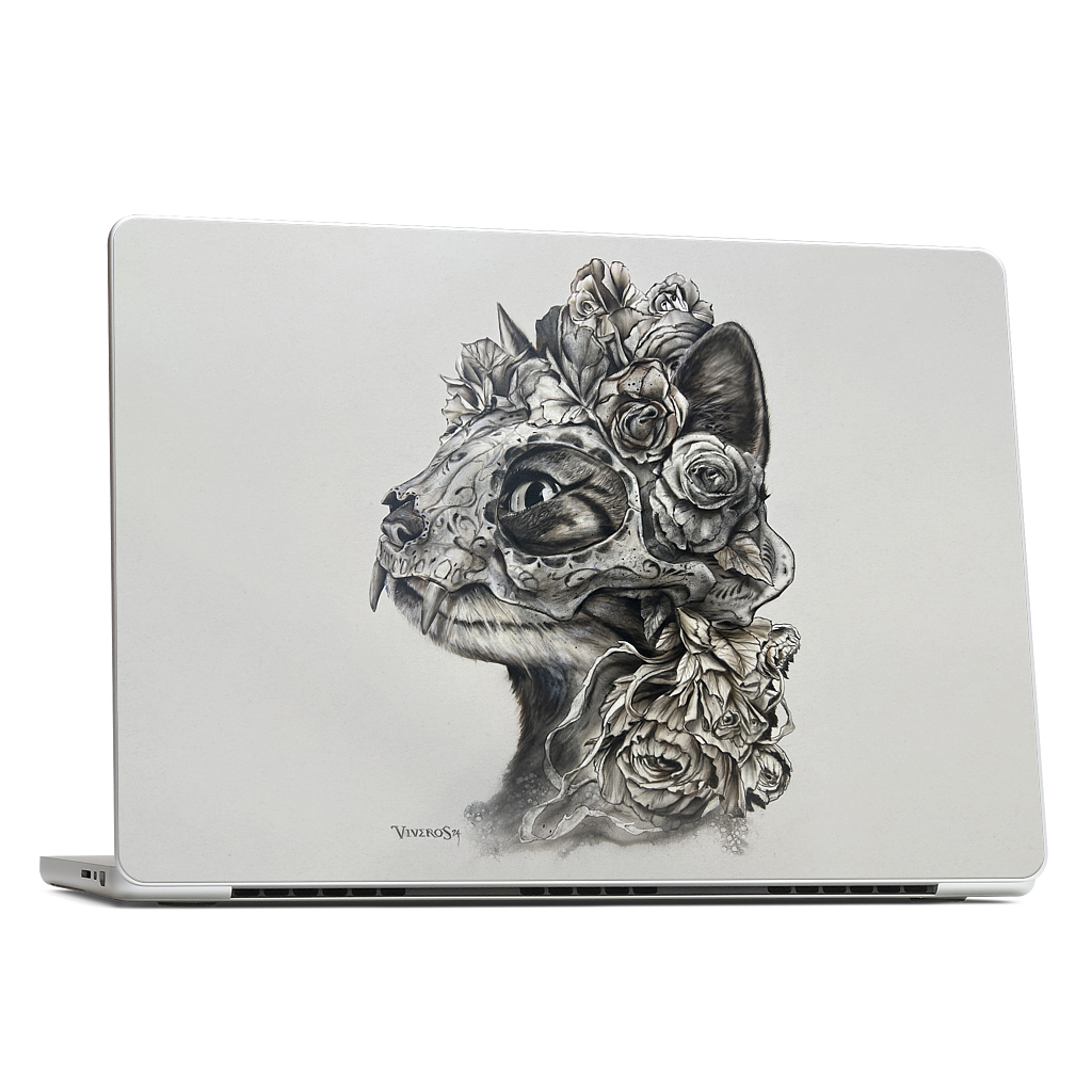 Muerte Cat  MacBook Skin