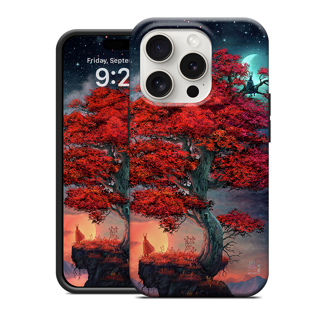 Light & Dark in Equal Parts iPhone Case