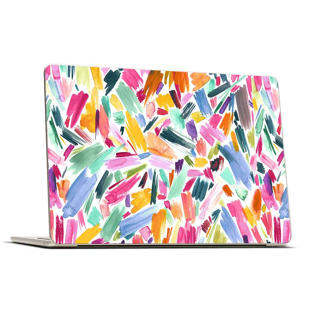 Colorful Abstract Strokes MacBook Skin