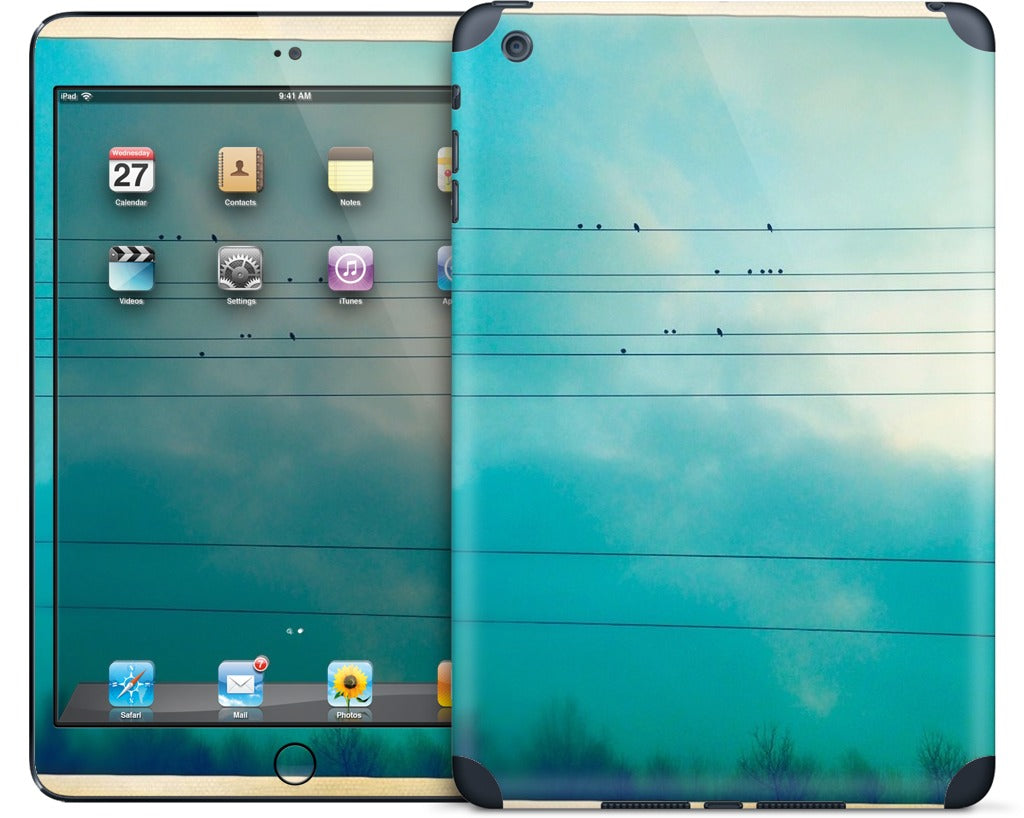 Birds on a wire iPad Skin