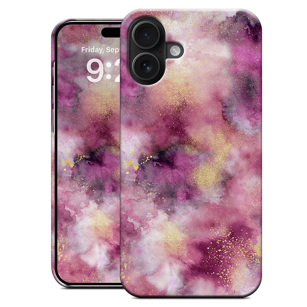 Watercolor Marble Pink Gold iPhone Case