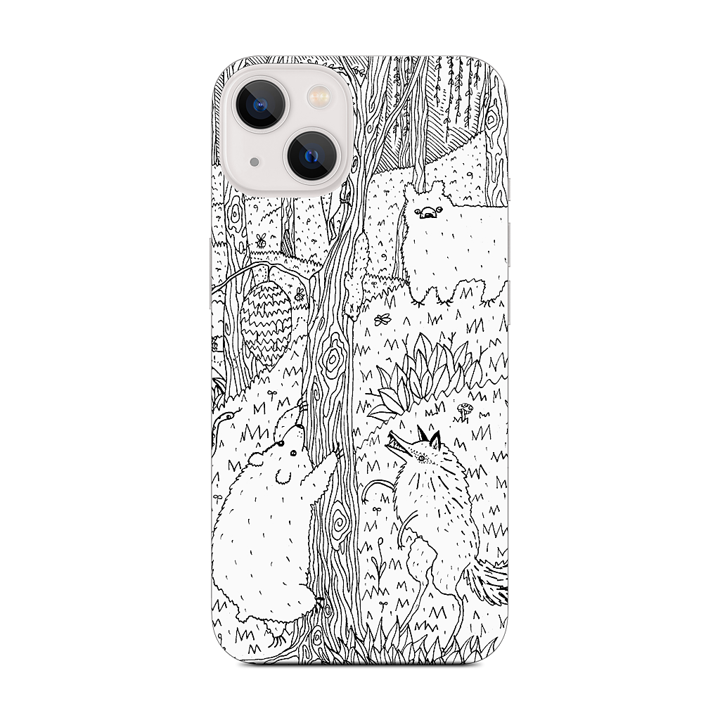 Diurnal Animals of the Forest iPhone Skin