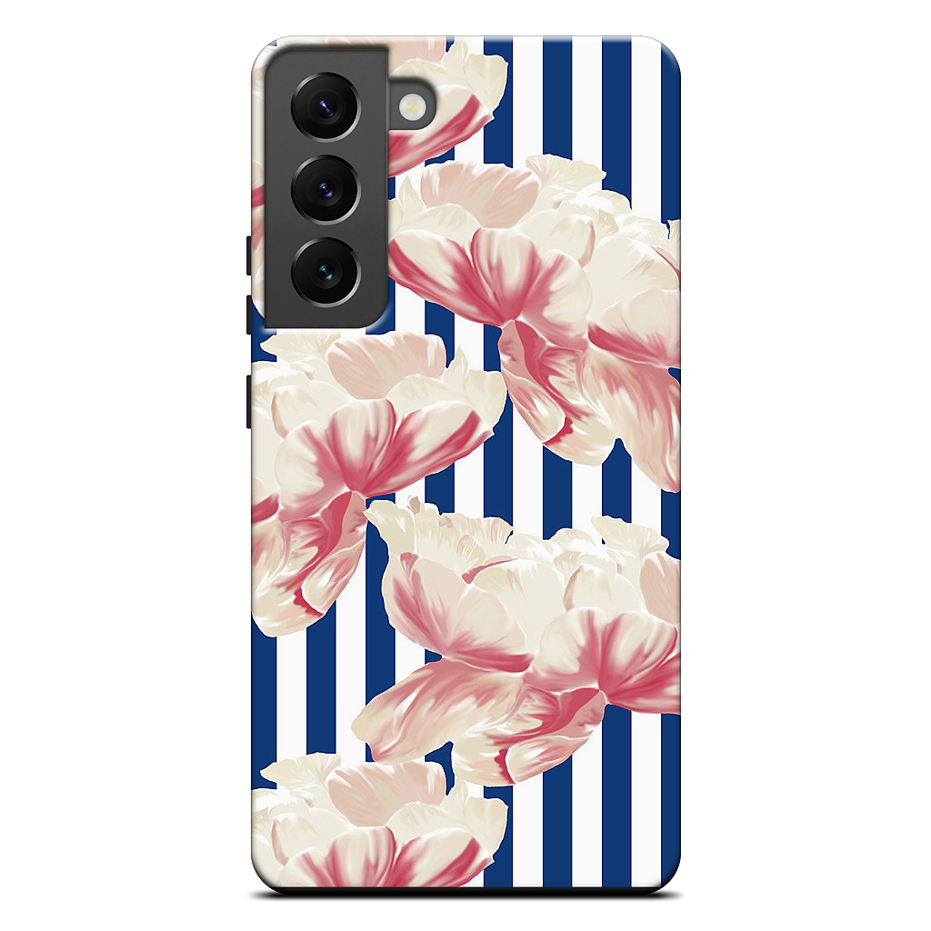 Stripe Floral Samsung Case