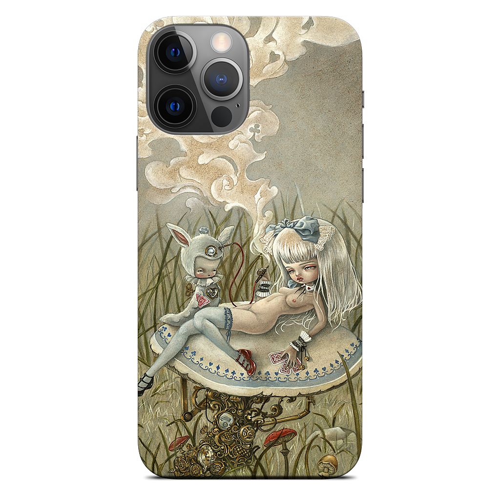 Alice and the Caterpillar iPhone Skin