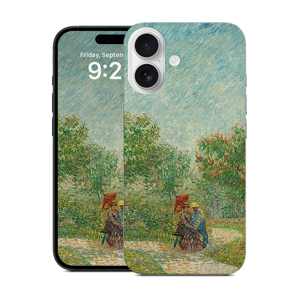 Garden with Courting Couples iPhone Skin