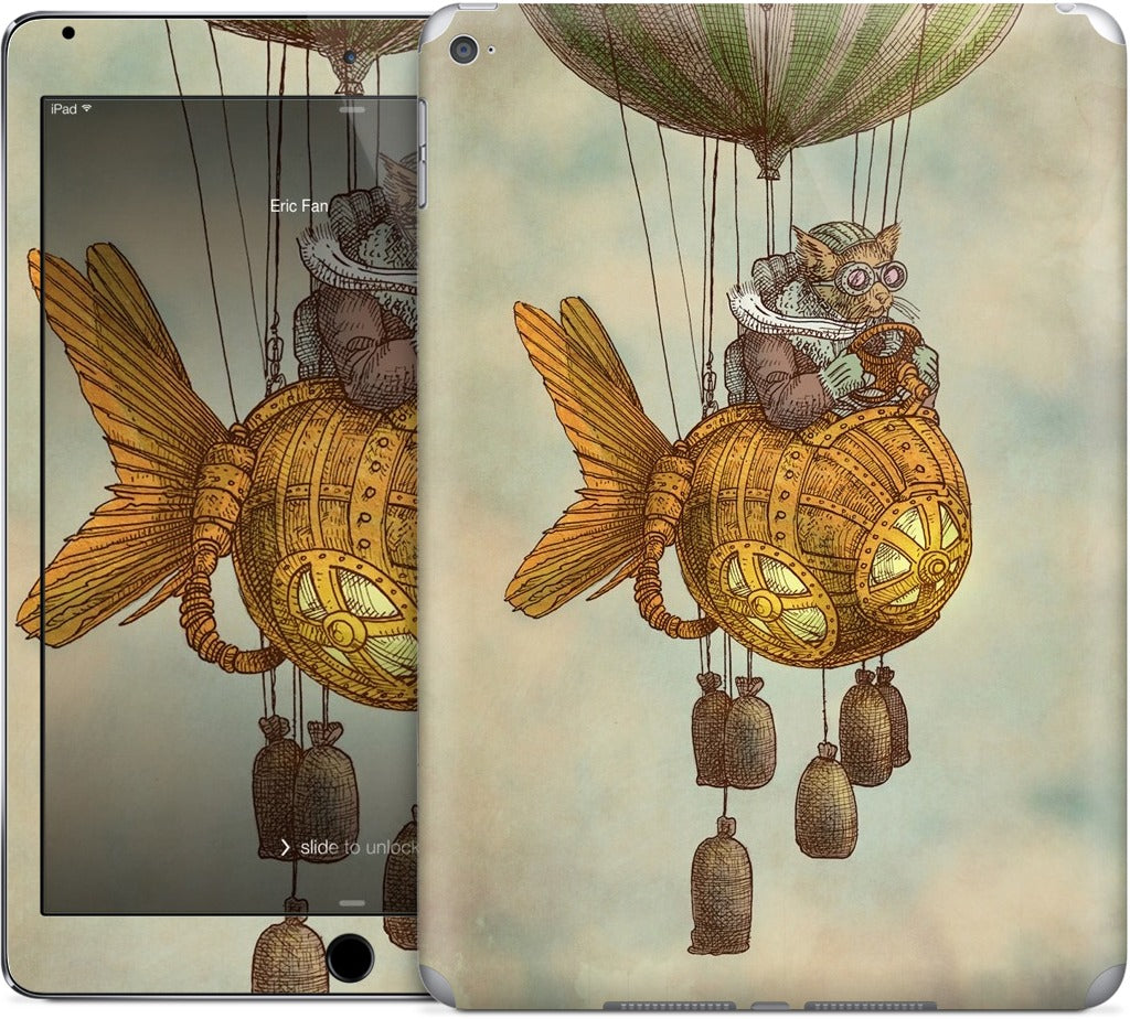 Around The World In A GoldfishFlyer iPad Skin