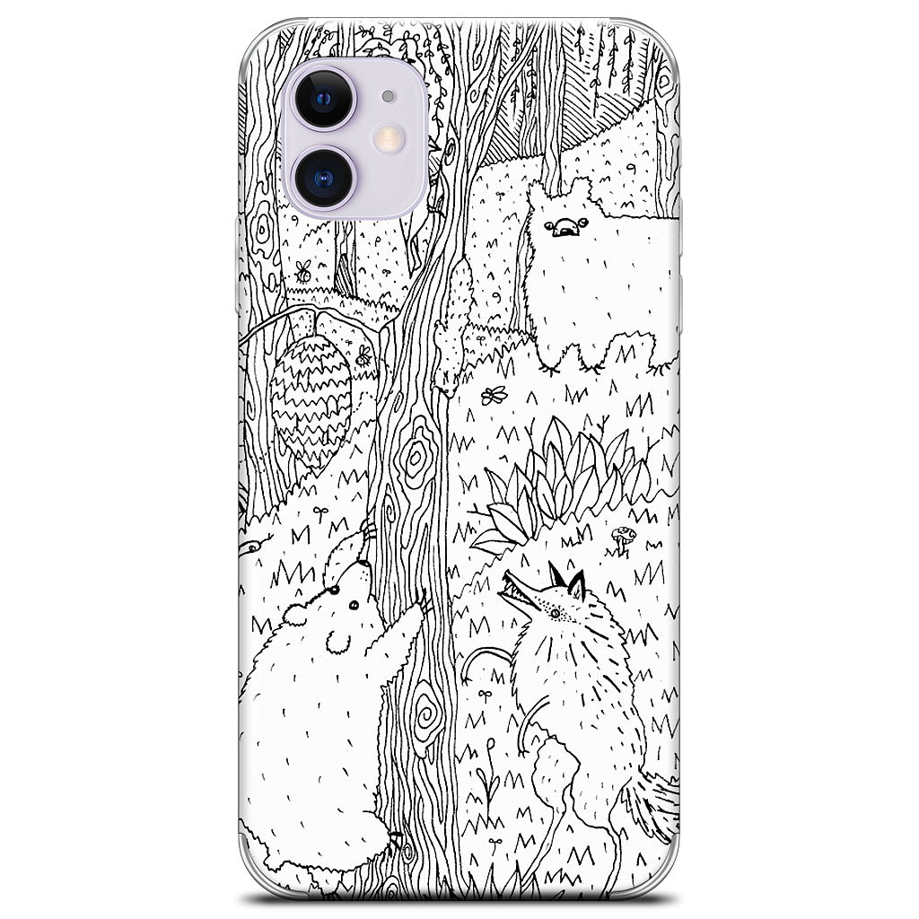 Diurnal Animals of the Forest iPhone Skin