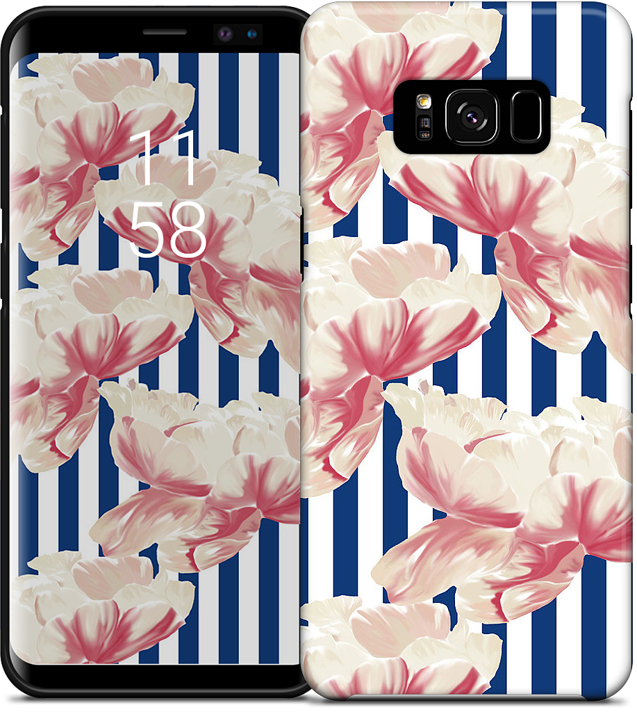 Stripe Floral Samsung Case