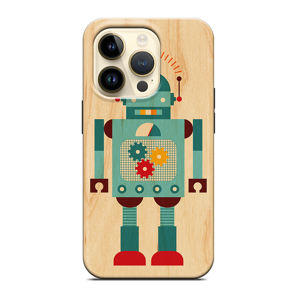 Blue Robot iPhone Case