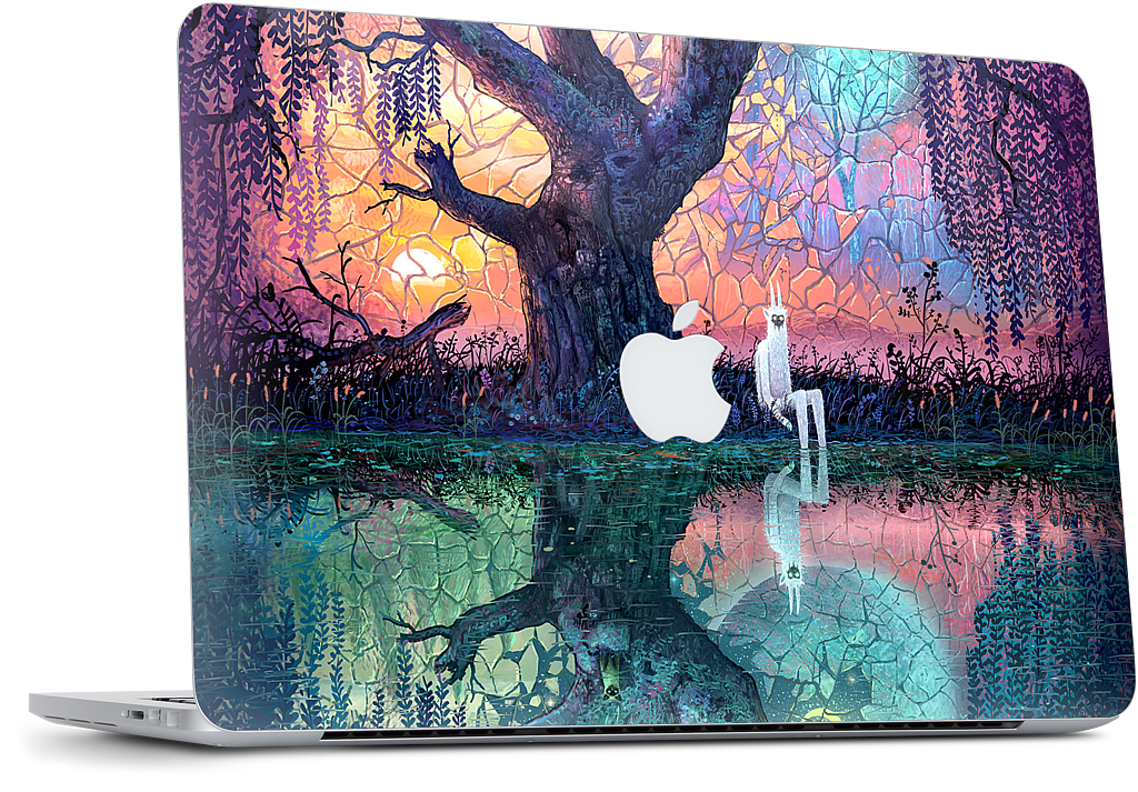 On the Banks of Broken Worlds MacBook Skin