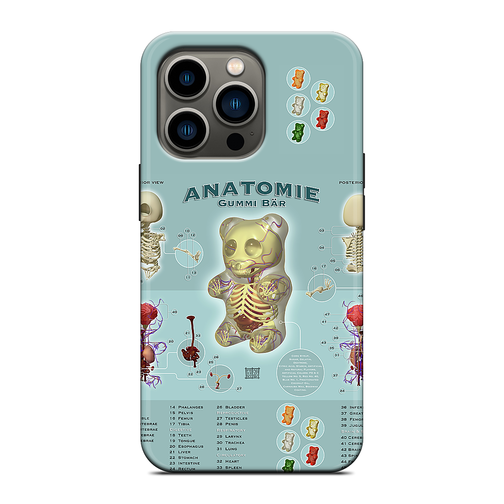 Gummi Anatomie iPhone Case