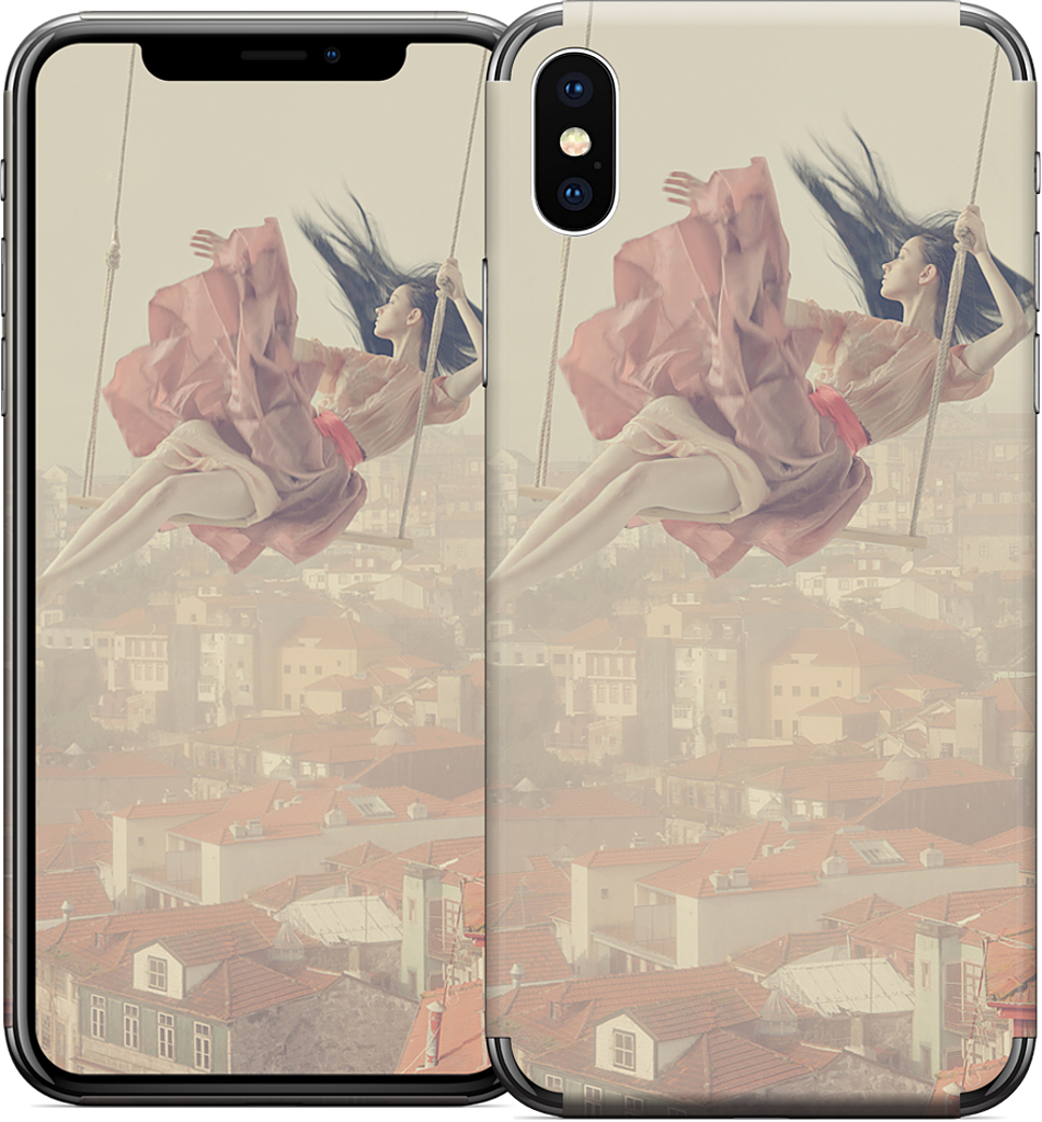 Swinging Over Oporto iPhone Skin