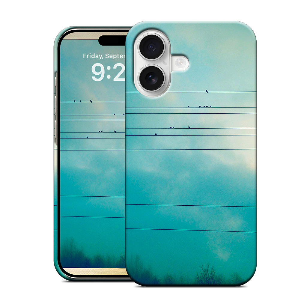 Birds on a wire iPhone Case