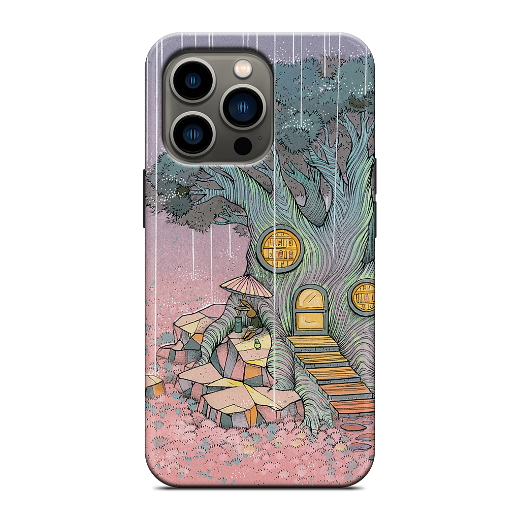 Rainy Day In The Library iPhone Case