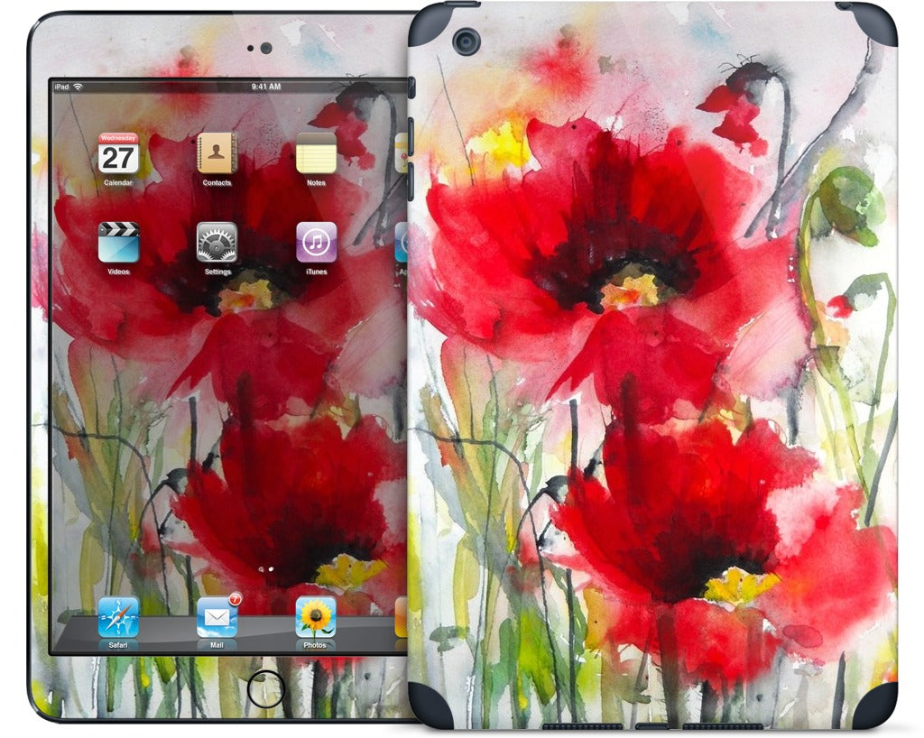 Red Poppies iPad Skin