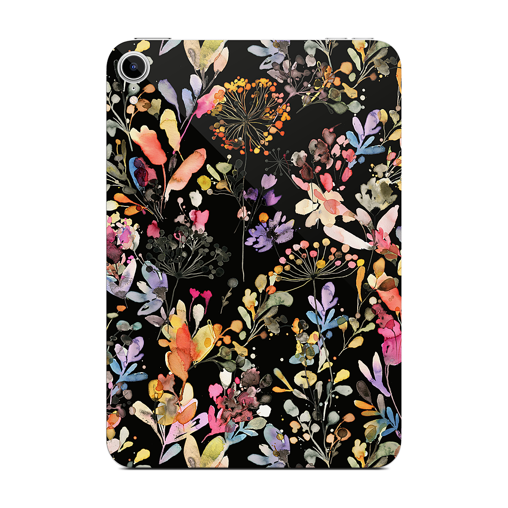 Wild Grasses (Black) iPad Skin