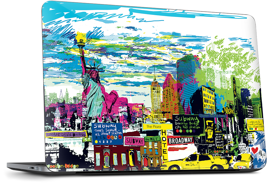 New York Skyline Dell Laptop Skin