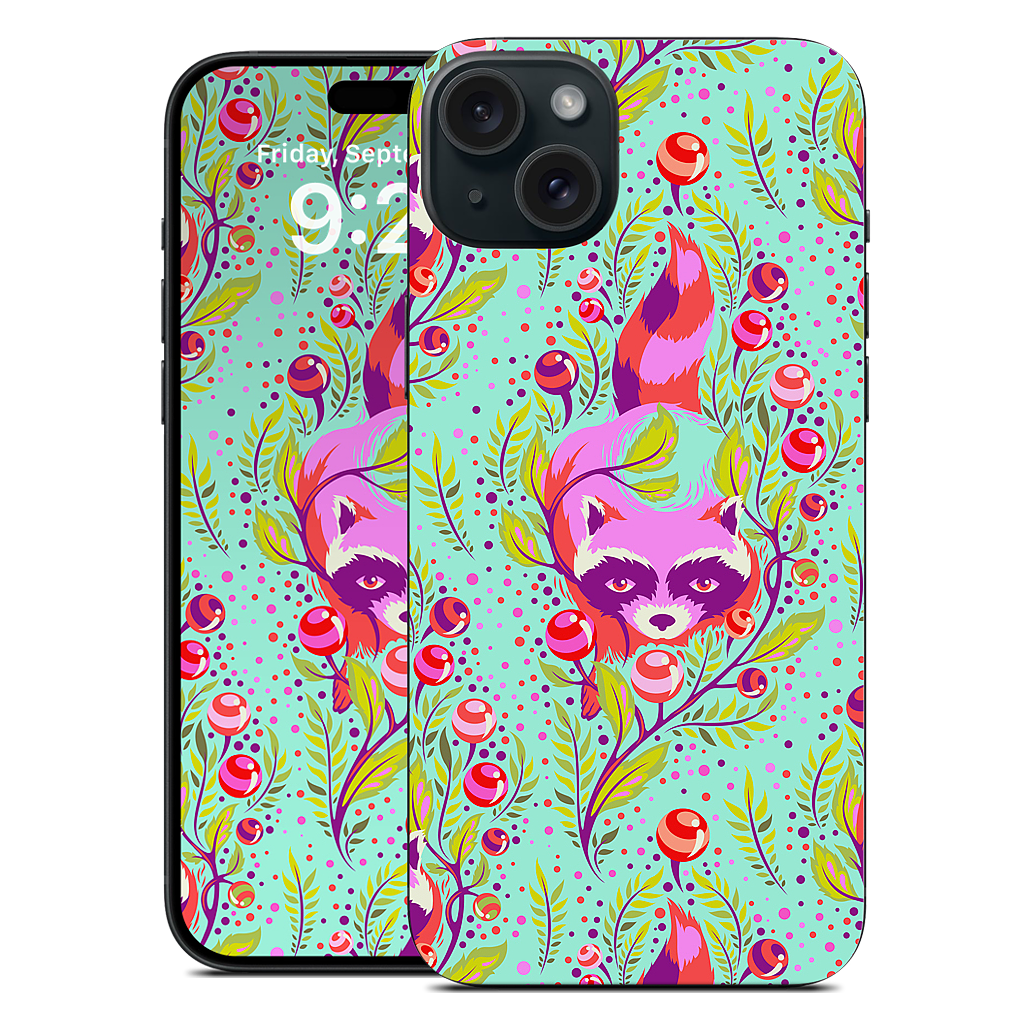 Raccoon Poppy iPhone Skin