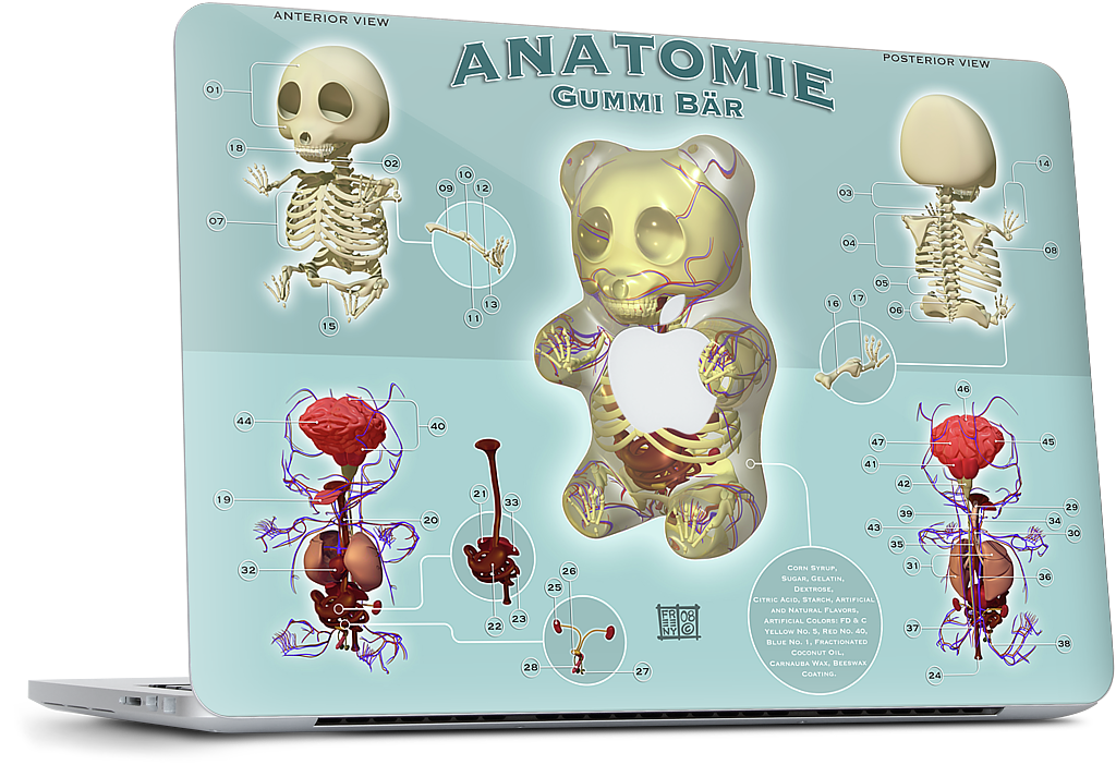 Gummi Anatomie MacBook Skin