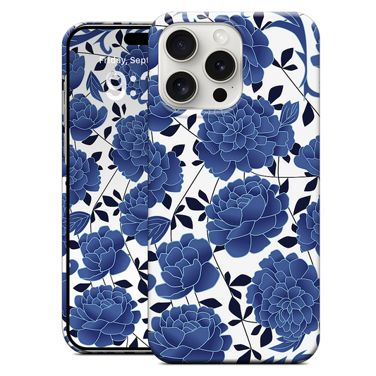 Blue flowers iPhone Case