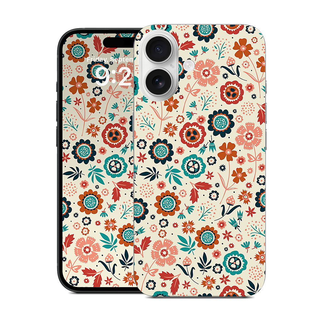 Folk Flowers iPhone Skin