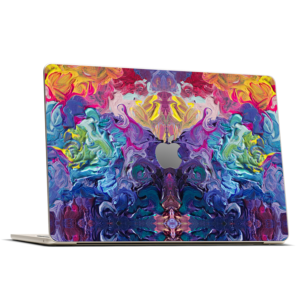 Rainbow Flow Abstract MacBook Skin