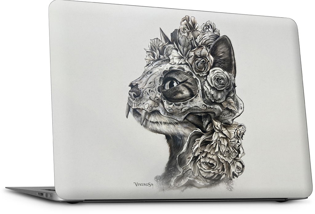 Muerte Cat  MacBook Skin