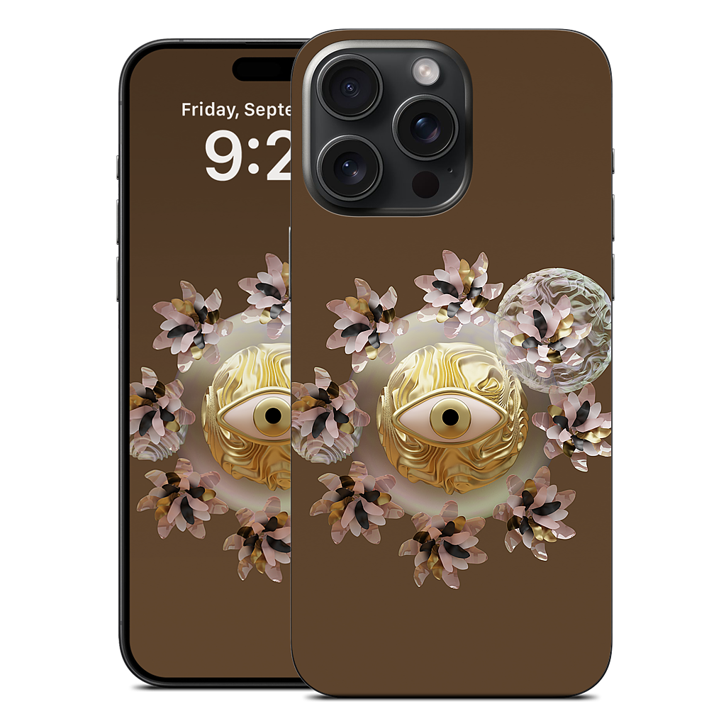 Golden Flowers iPhone Skin