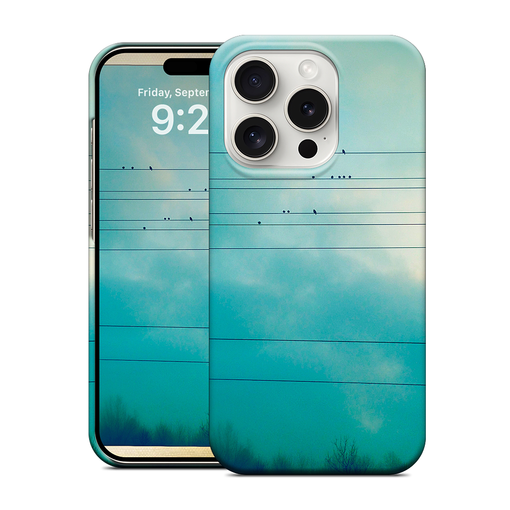 Birds on a wire iPhone Case