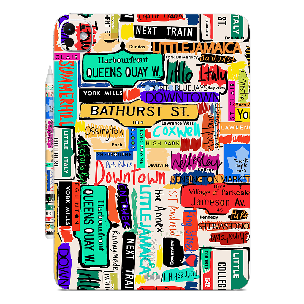 Toronto words iPad Skin