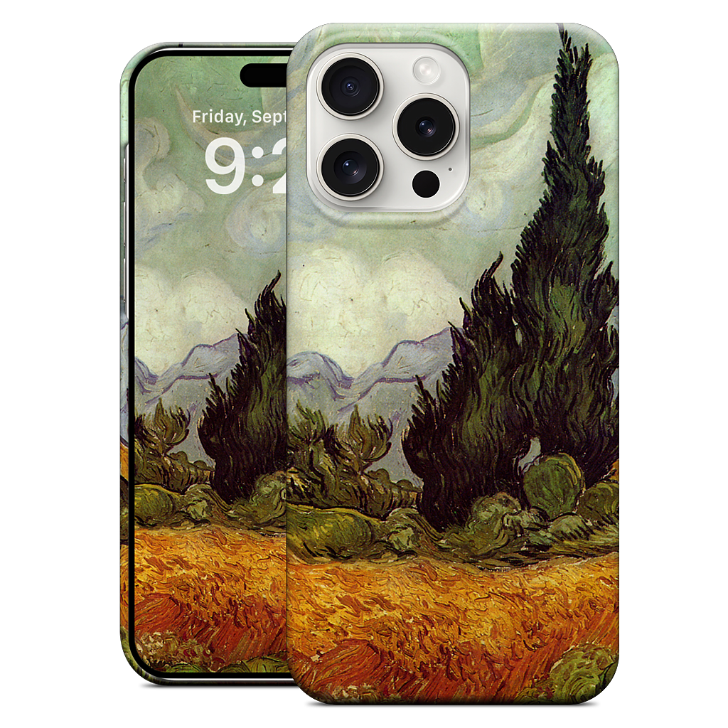 A Wheatfield with Cypresses iPhone Case