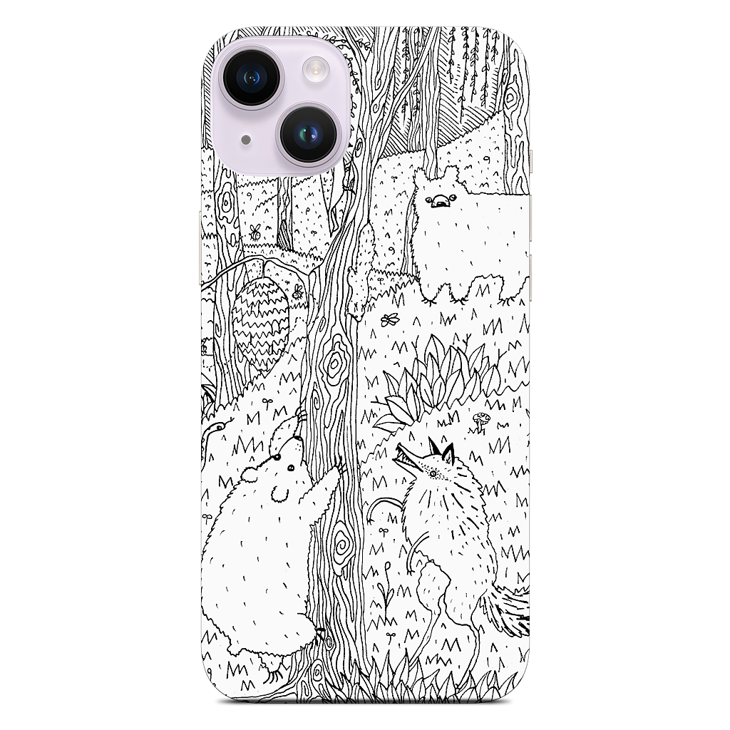 Diurnal Animals of the Forest iPhone Skin