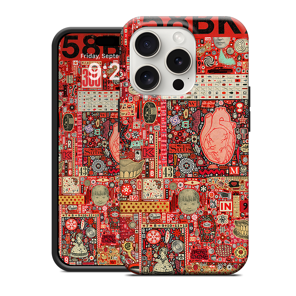 Big Numbers - Heart and Teeth iPhone Case