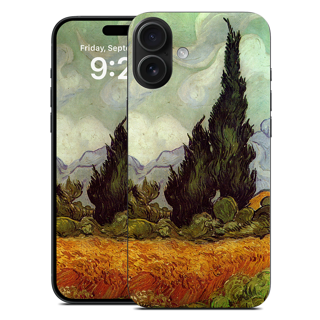 A Wheatfield with Cypresses iPhone Skin