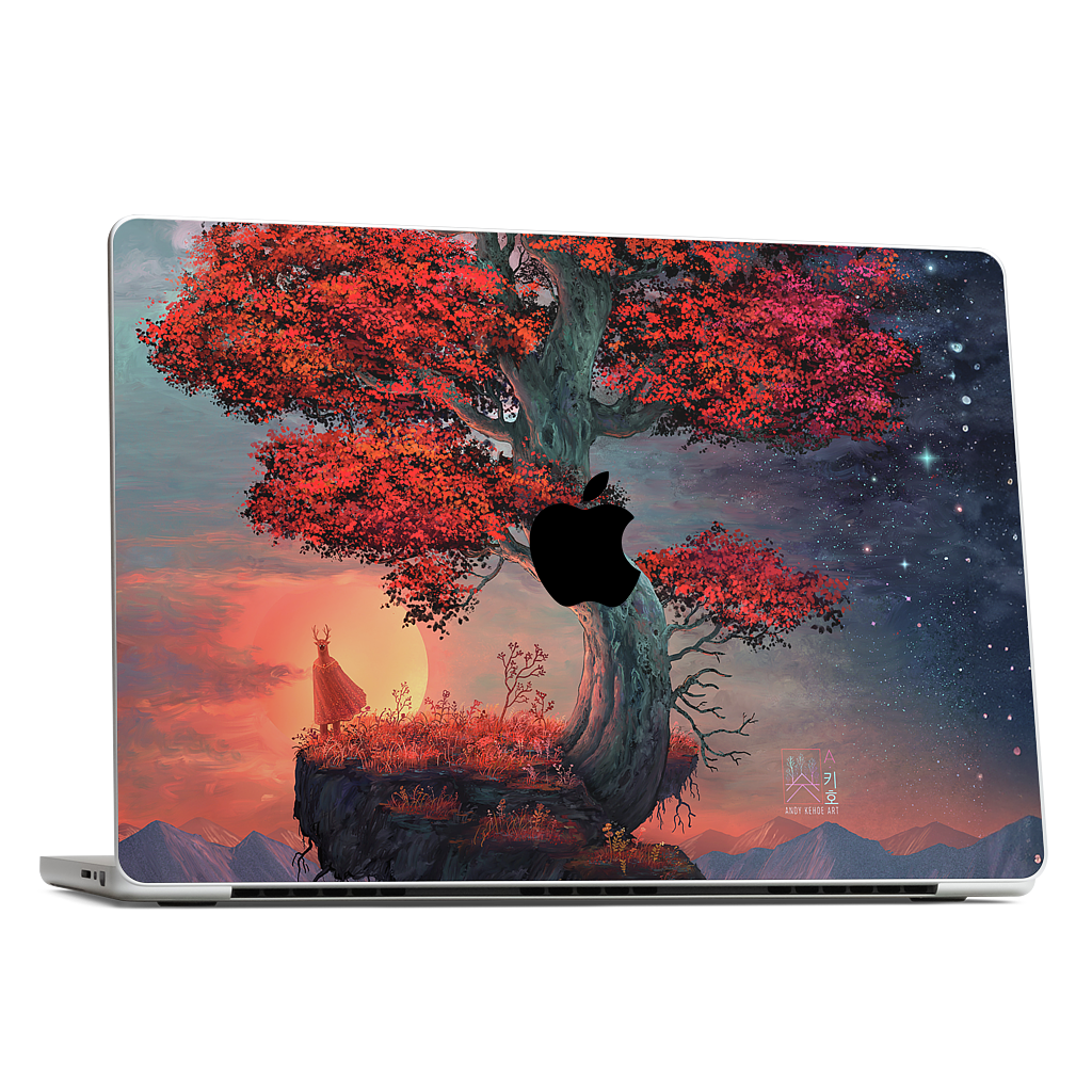 Light & Dark in Equal Parts MacBook Skin