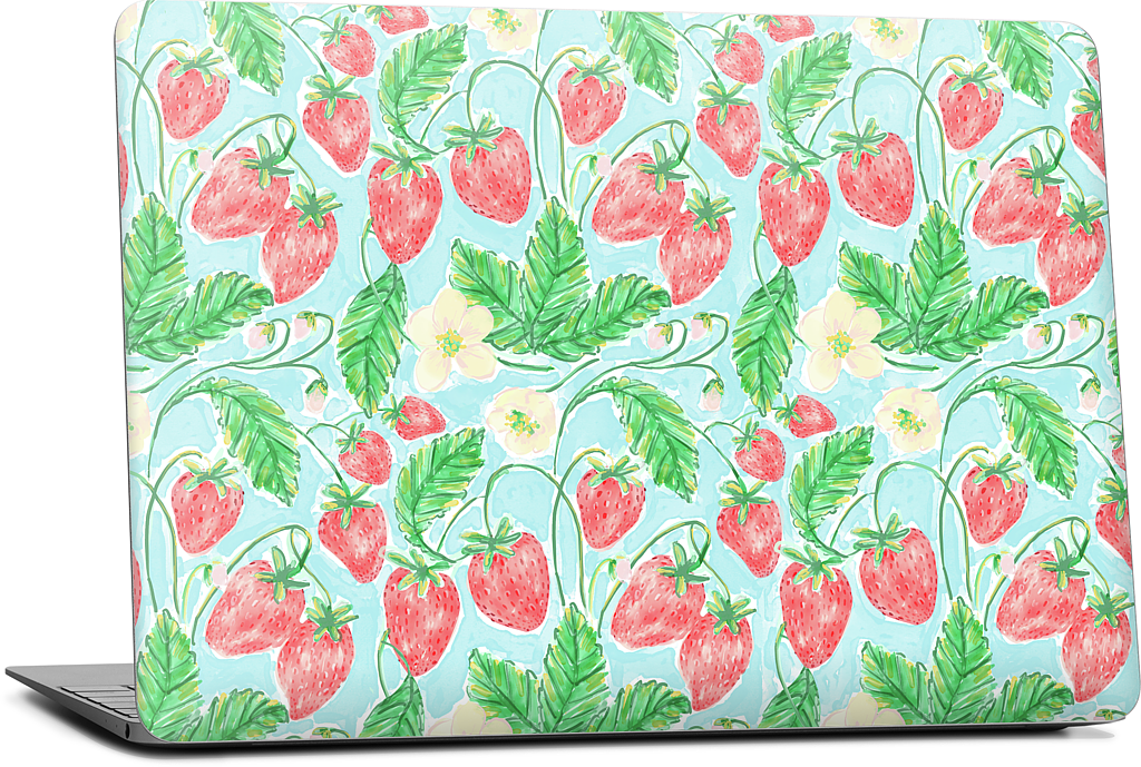 Wild Strawberries MacBook Skin