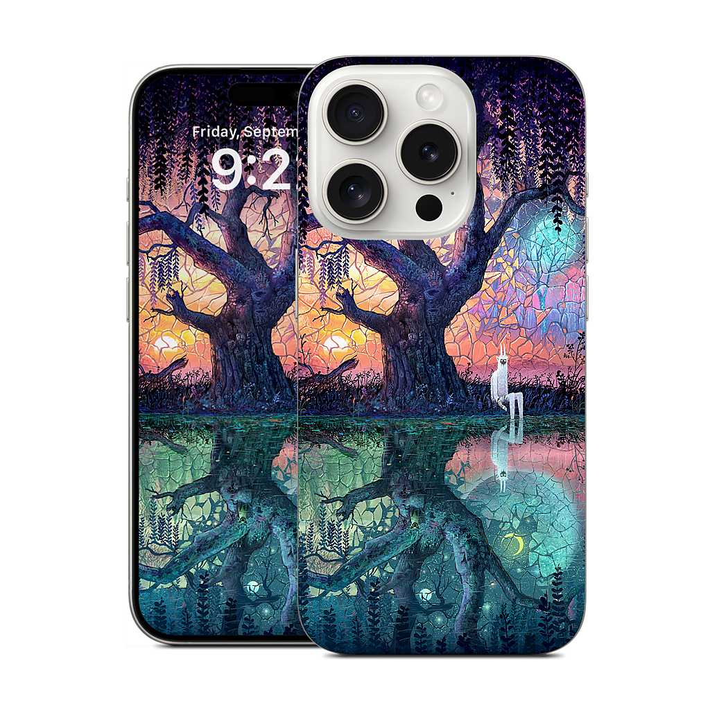 On the Banks of Broken Worlds iPhone Skin