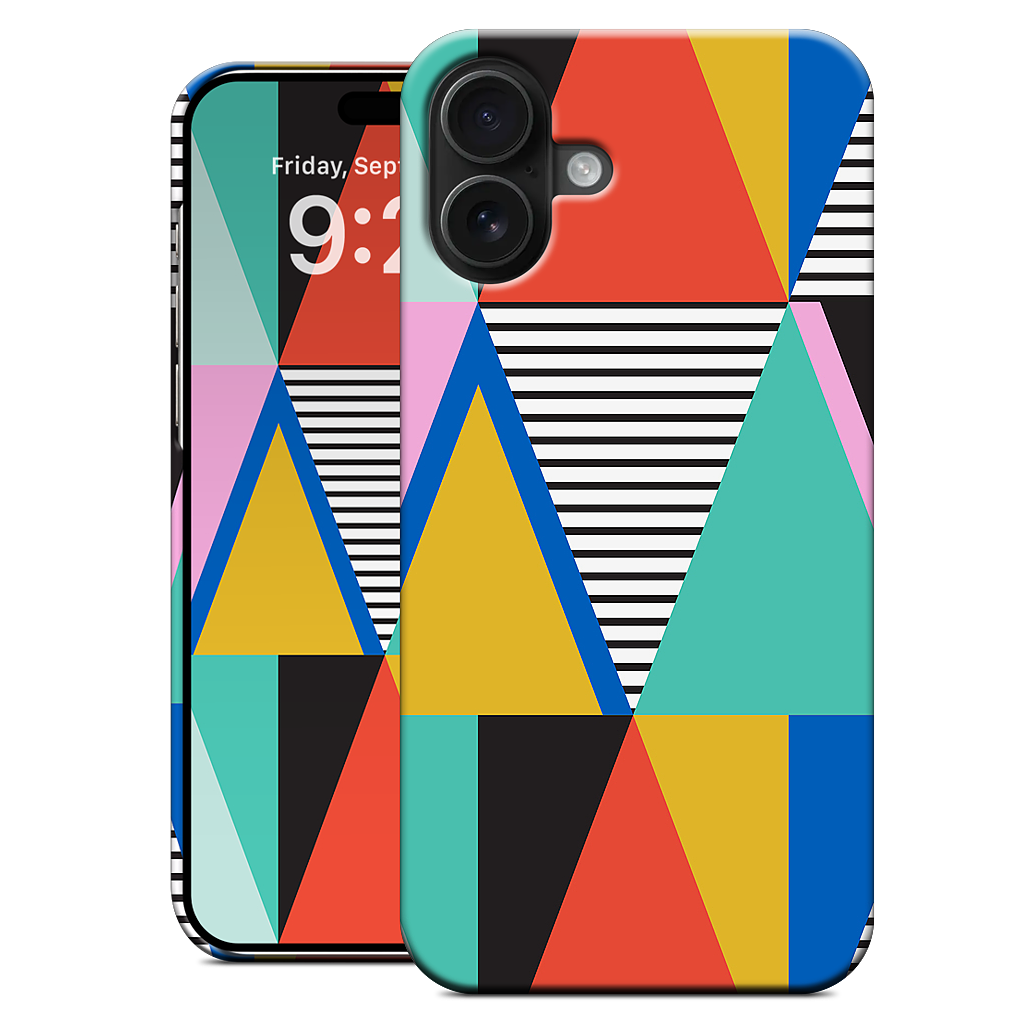 Graphic Triangles iPhone Case