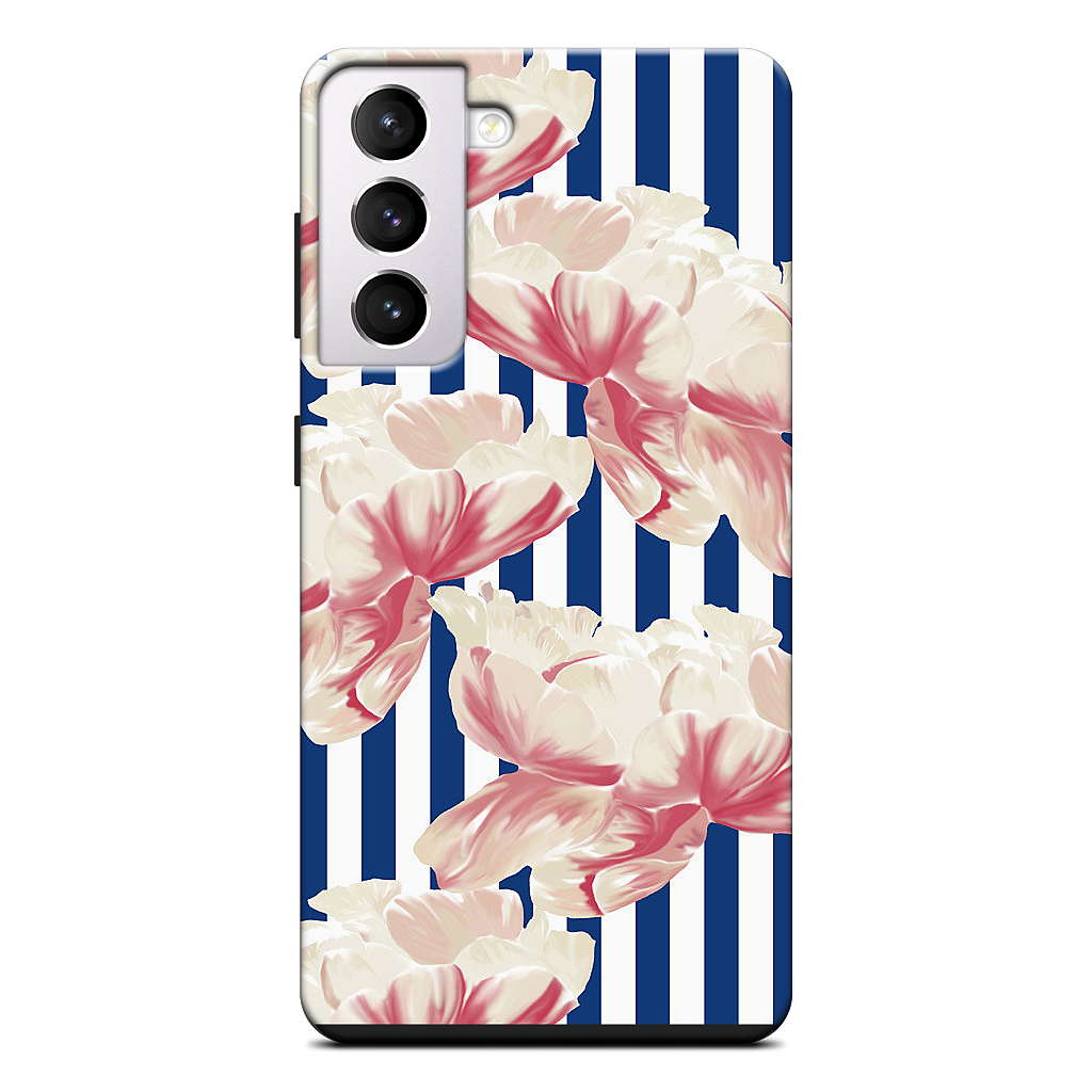 Stripe Floral Samsung Case