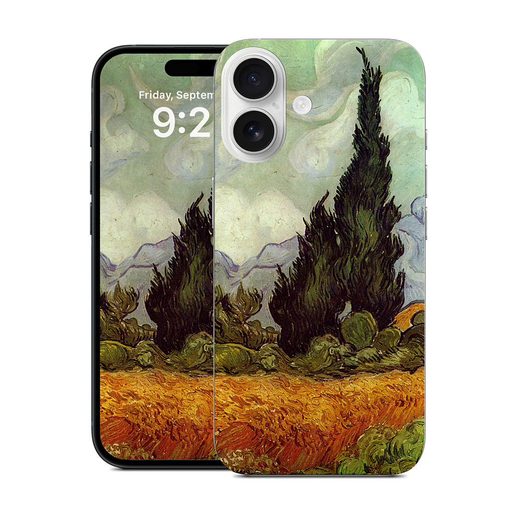 A Wheatfield with Cypresses iPhone Skin