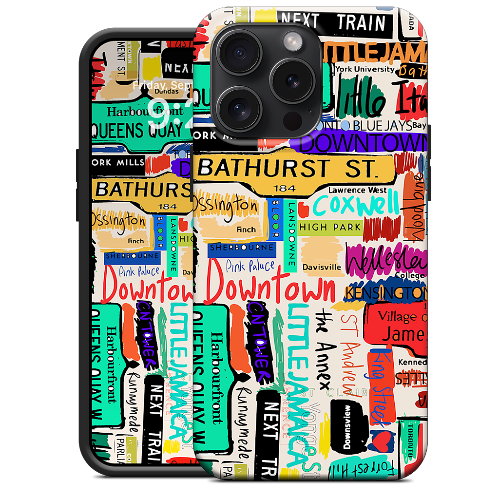 Toronto words iPhone Case