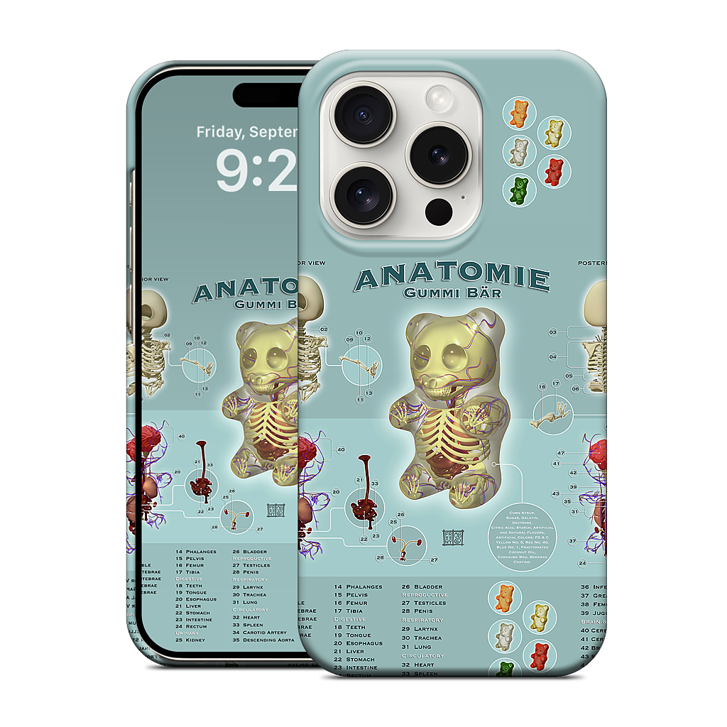 Gummi Anatomie iPhone Case