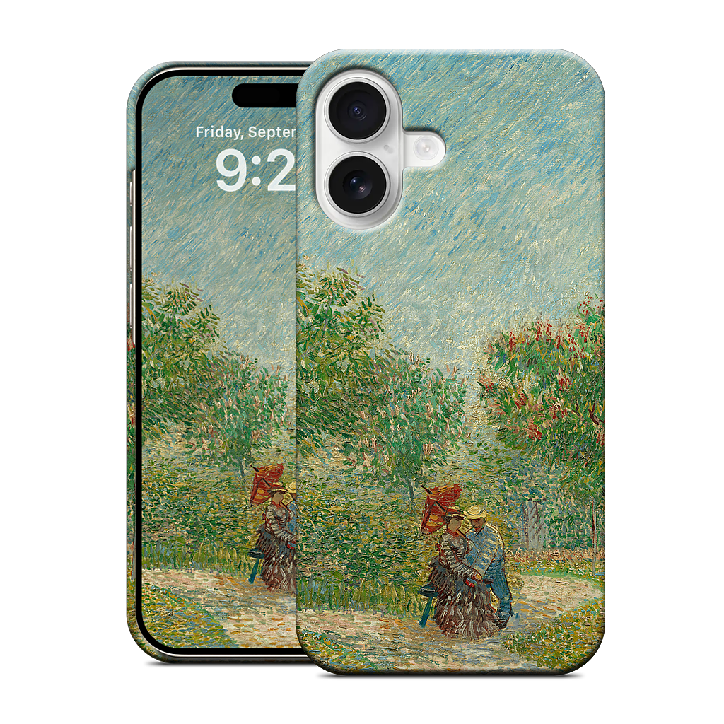 Garden with Courting Couples iPhone Case