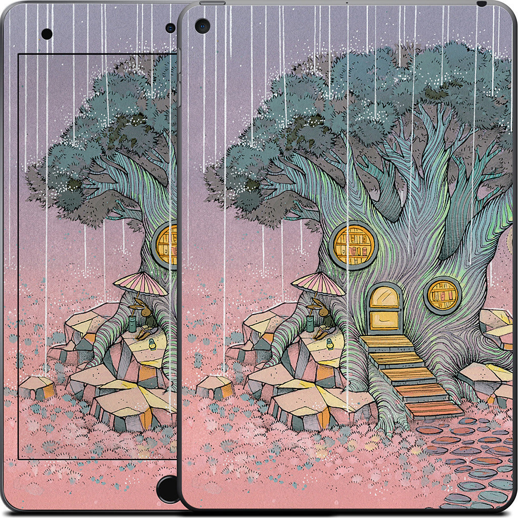 Rainy Day In The Library iPad Skin