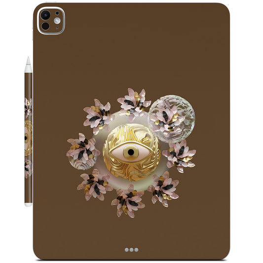 Golden Flowers iPad Skin