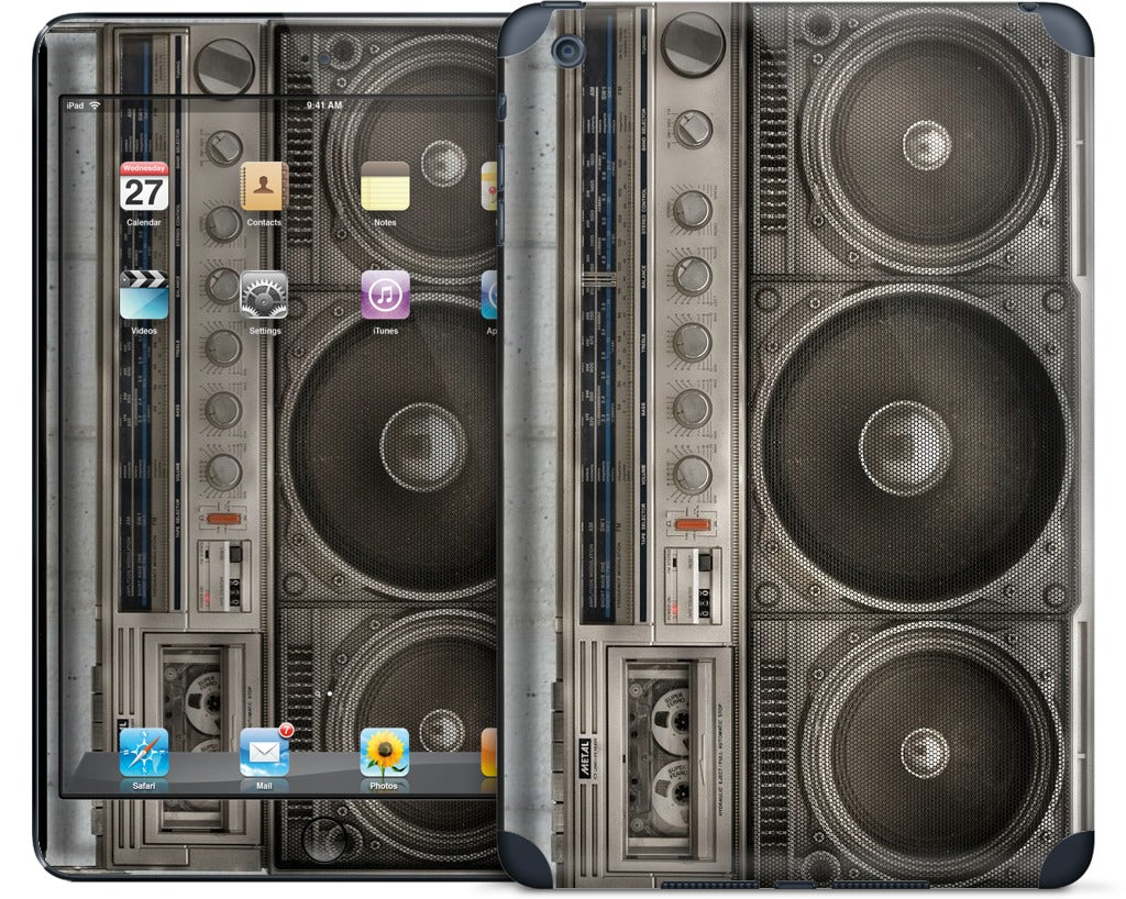 Boombox iPad Skin