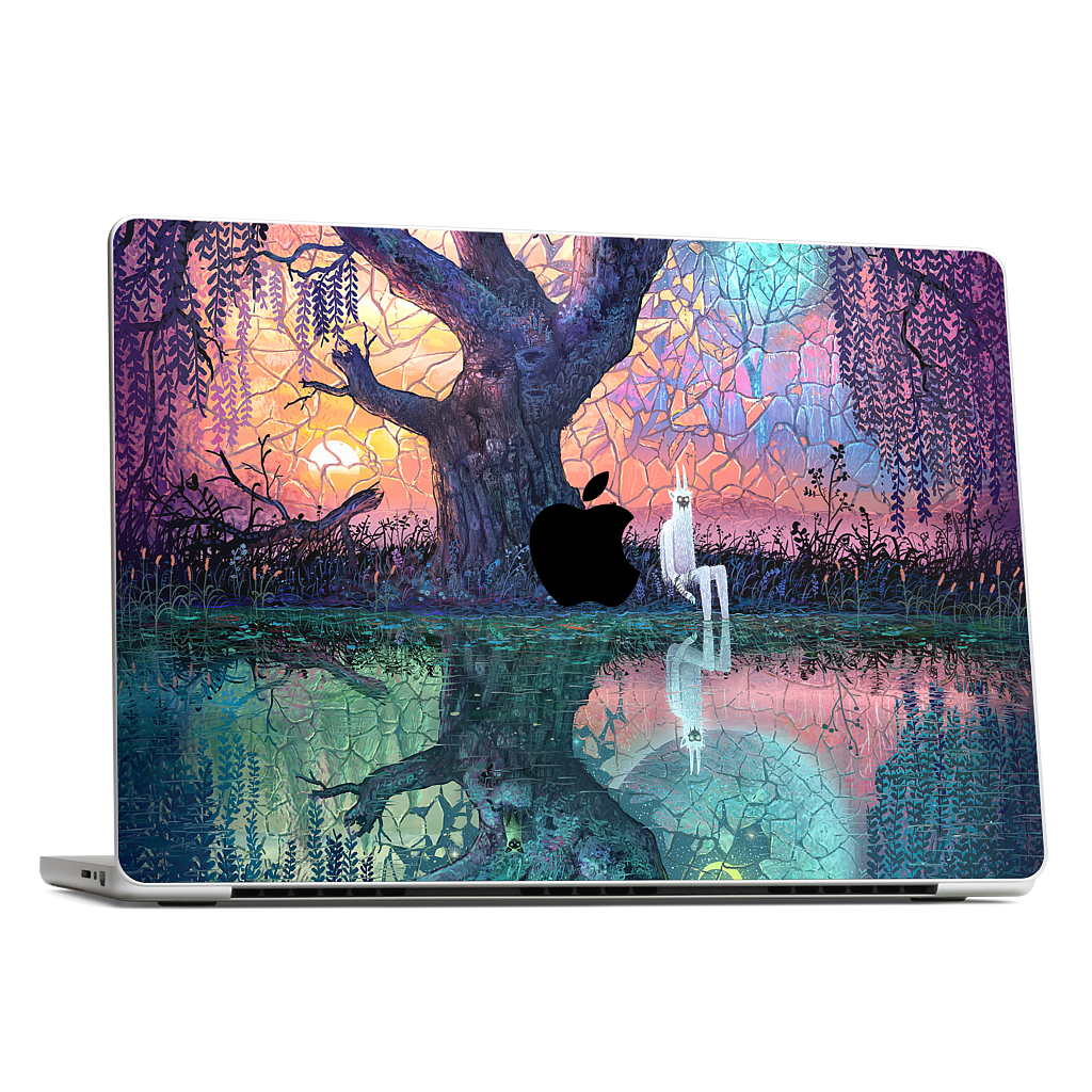 On the Banks of Broken Worlds MacBook Skin