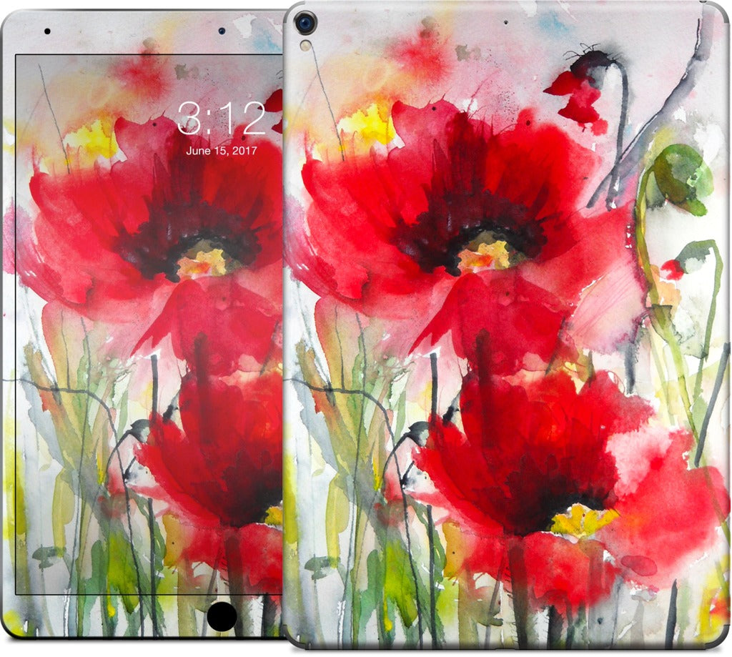 Red Poppies iPad Skin