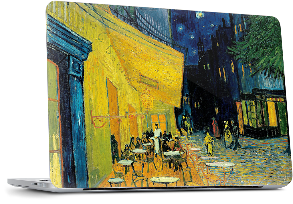 Cafe at Night MacBook Skin