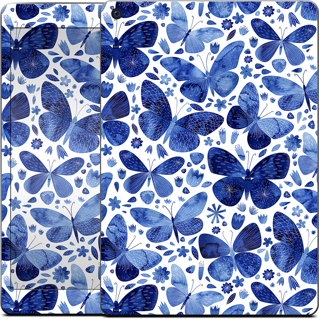 Blue Butterflies iPad Skin